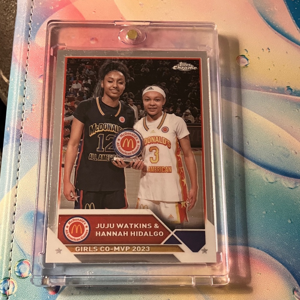 Juju Watkins and Hannah Hildago McDonald's Girls Co-MVP 2023 Basketball Card